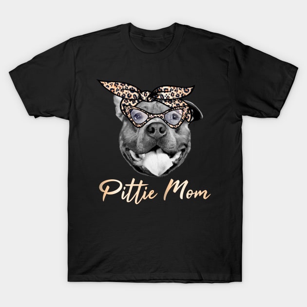 Pittie Mom T-Shirt by PrettyPittieShop